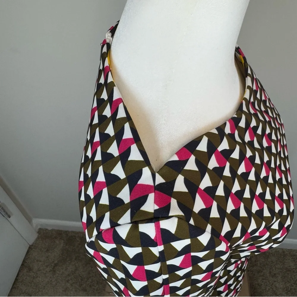 NWOT Hugo Boss Dareika Anthracite Sheath Above The Knee Dress, US 0, Multicolor - Picture 10 of 14